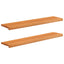 Trappetrin 2 stk. 120 x 30 x 2 cm Lys Brun Solid bøg