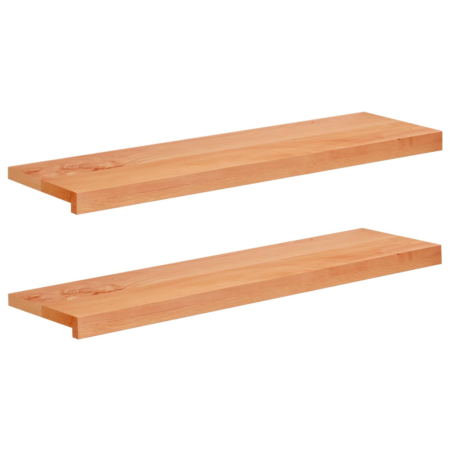 Trappetrin 2 stk. 90 x 25 x 2 cm Lak Solid bøg
