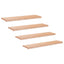 Trappetrin 4 stk. 110 x 25 x 2 cm Naturfarvet Solid bøg