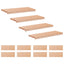 Trappetrin 12 stk. 70 x 25 x 2 cm Naturfarvet Solid bøg