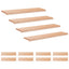 Trappetrin 12 stk. 120 x 25 x 2 cm Naturfarvet Solid bøg
