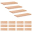 Trappetrin 16 stk. 80 x 25 x 2 cm Naturfarvet Solid bøg