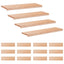 Trappetrin 16 stk. 100 x 30 x 2 cm Naturfarvet Solid bøg