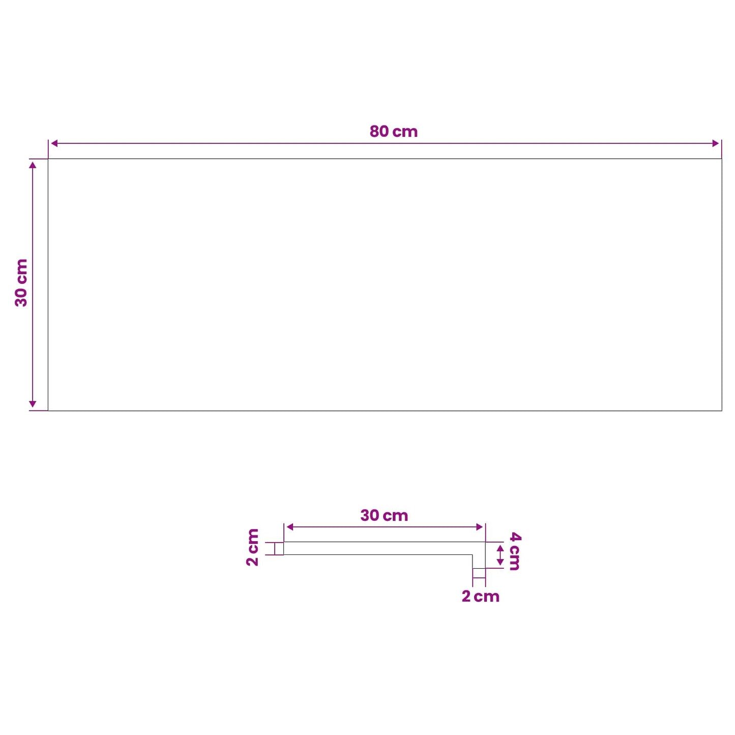 Trappetrin 16 stk. 80 x 30 x 2 cm Lys Brun Solid bøg