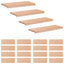 Trappetrin 20 stk. 80 x 30 x 2 cm Naturfarvet Solid bøg