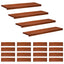 Trappetrin 20 stk. 90 x 30 x 2 cm Brun Solid bøg