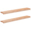 Vindueskarme 2 stk. Naturfarvet 90 x 15 x 2 cm Solid bøg