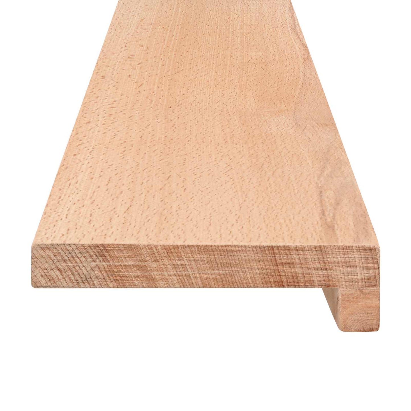 Vindueskarme 2 stk. Naturfarvet 90 x 15 x 2 cm Solid bøg