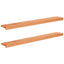 Vindueskarme 2 stk. Lakeret 120 x 20 x 2 cm Solid bøg