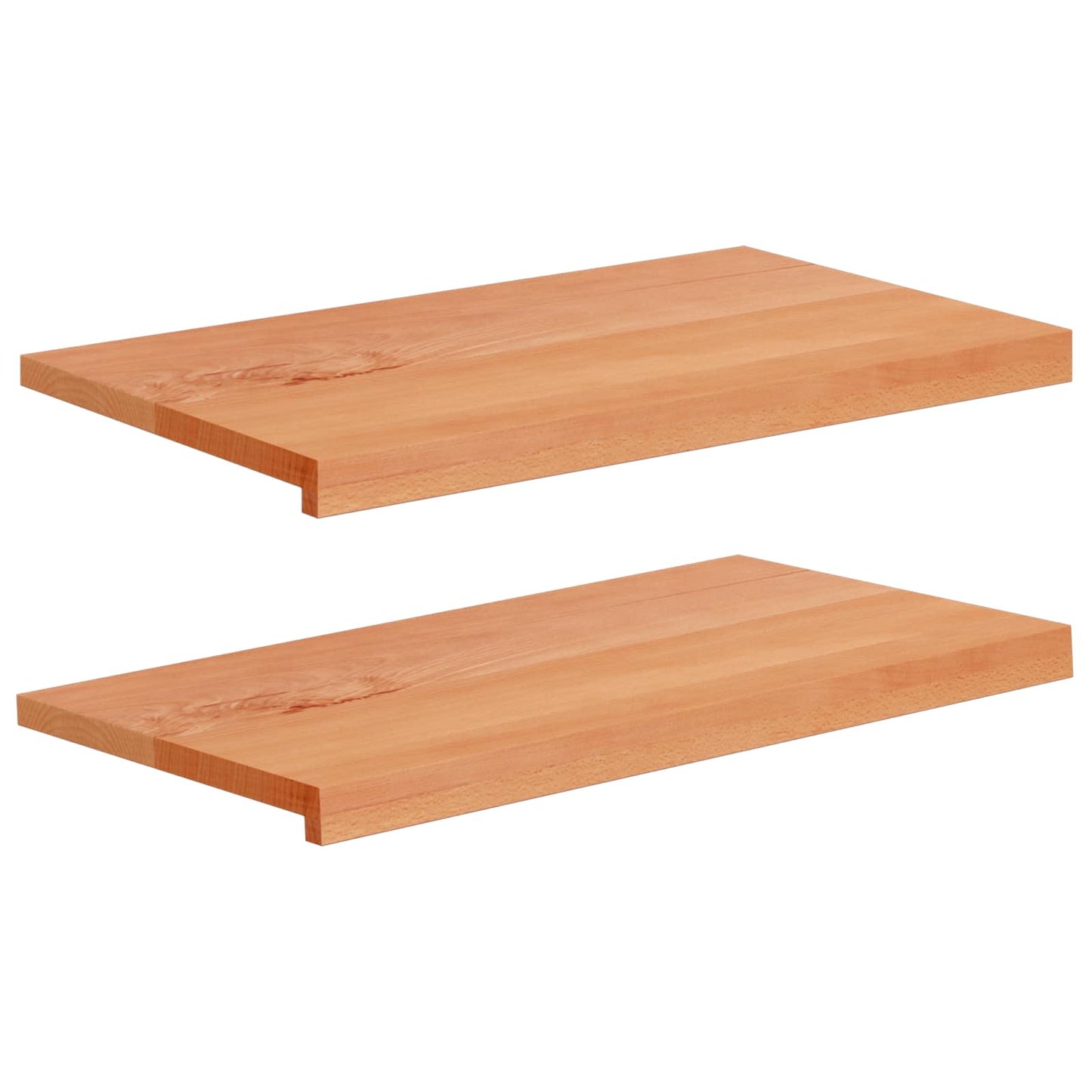Vindueskarme 2 stk. Lakeret 80x 40 x 2 cm Solid bøg