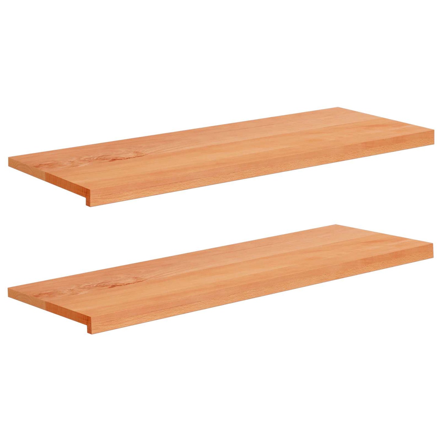 Vindueskarme 2 stk. Lakeret 110 x 40 x 2 cm Solid bøg