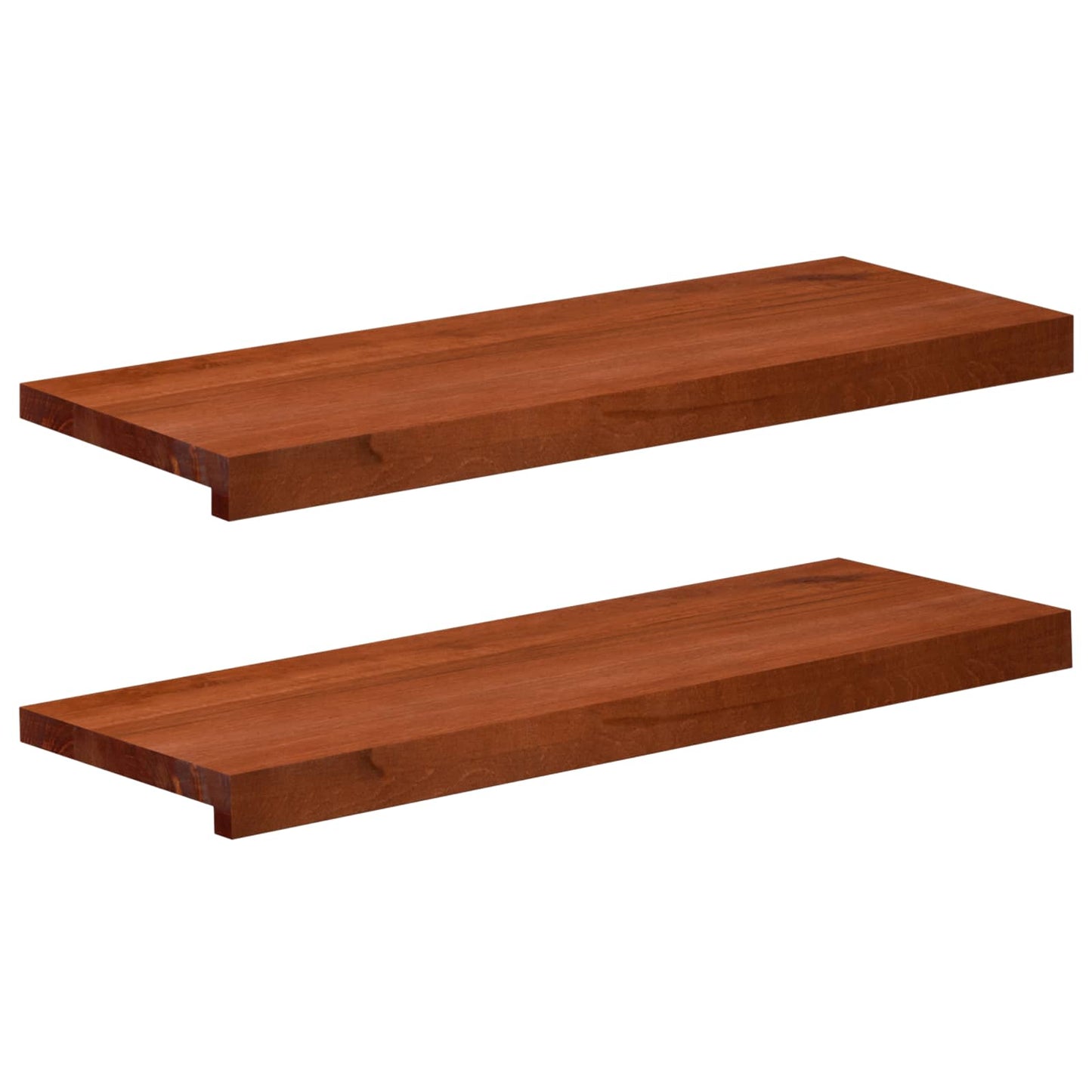 Vindueskarme 2 stk. Brun 70 x 25 x 2 cm Solid bøg
