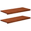 Vindueskarme 2 stk. Brun 90 x 40 x 2 cm Solid bøg