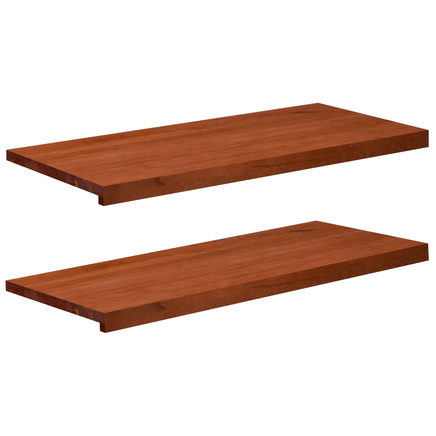 Vindueskarme 2 stk. Brun 100 x 40 x 2 cm Solid bøg