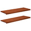 Vindueskarme 2 stk. Brun 120 x 40 x 2 cm Solid bøg