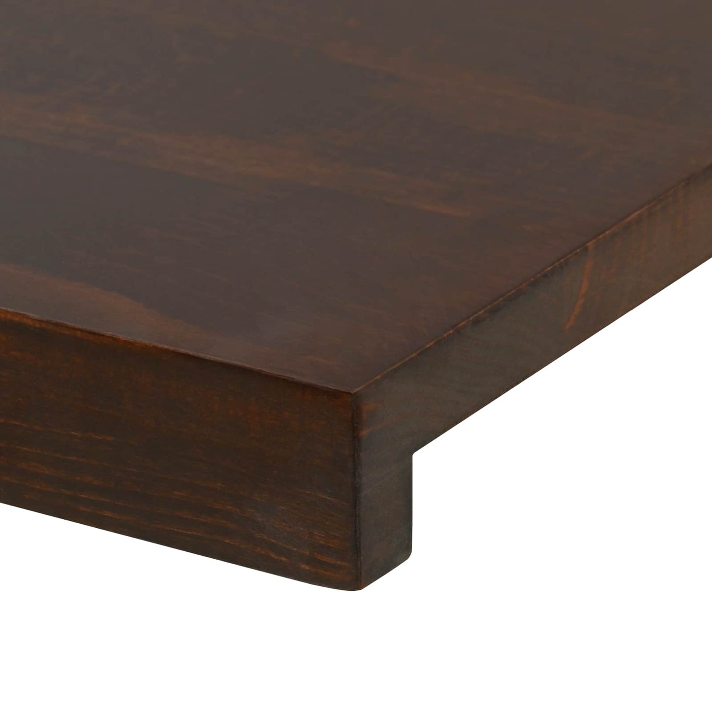 Vindueskarme 2 stk. Mørk Brun 80x 15 x 2 cm Solid bøg
