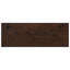 Vindueskarme 2 stk. Mørk Brun 80x 25 x 2 cm Solid bøg