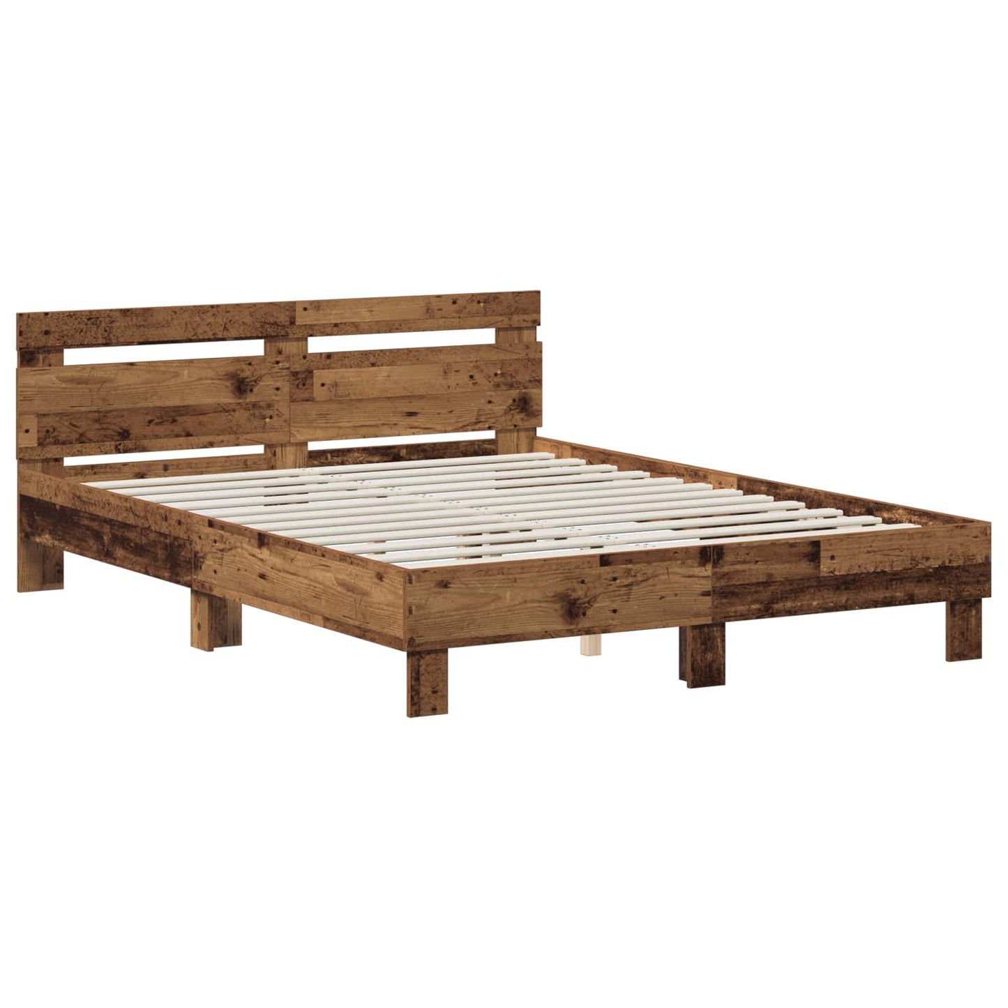 Sengestel Gammelt træ 140 x 190 cm Konstrueret træ