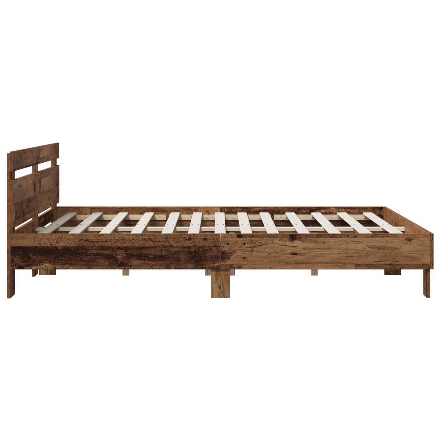 Sengestel Gammelt træ 135 x 190 cm Konstrueret træ