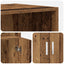 Highboard Gammelt træ 70 x 42,5 x 185 cm Konstrueret træ