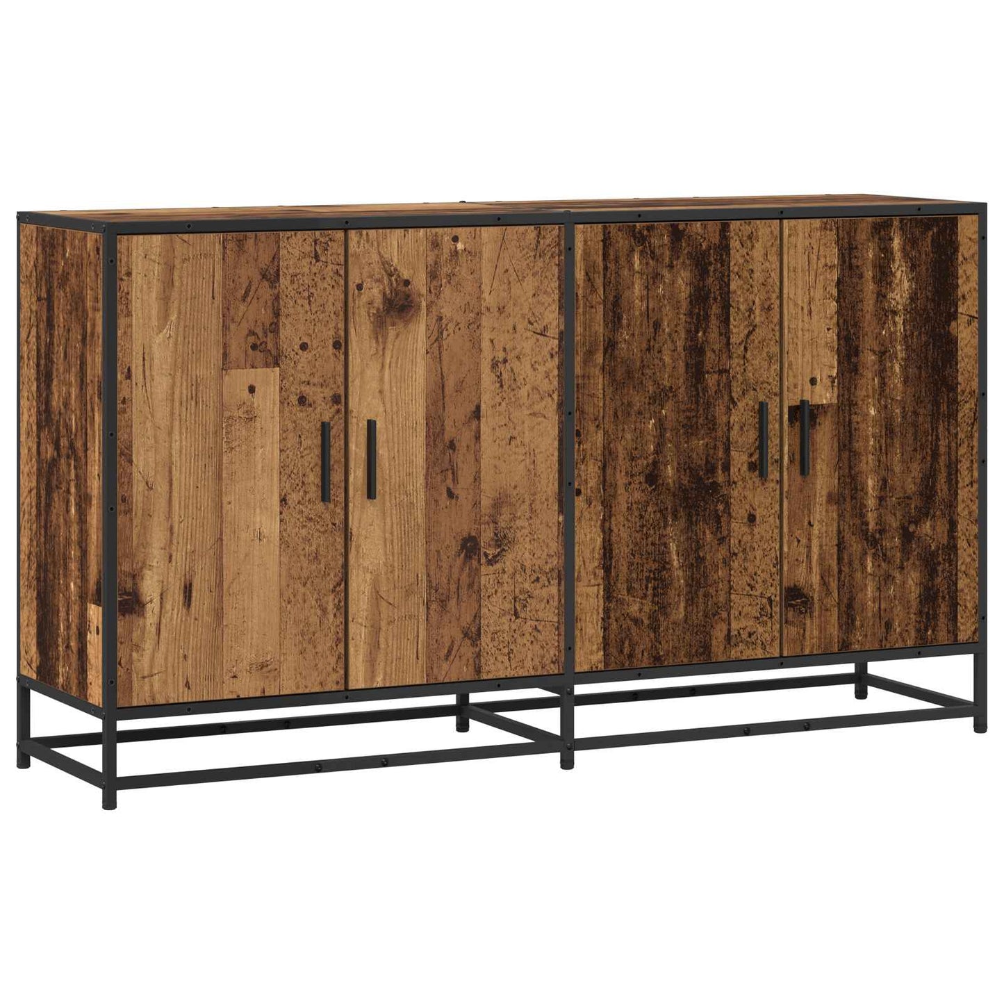 Sideboard Gammelt træ 134 x 35 x 76 cm Konstrueret træ