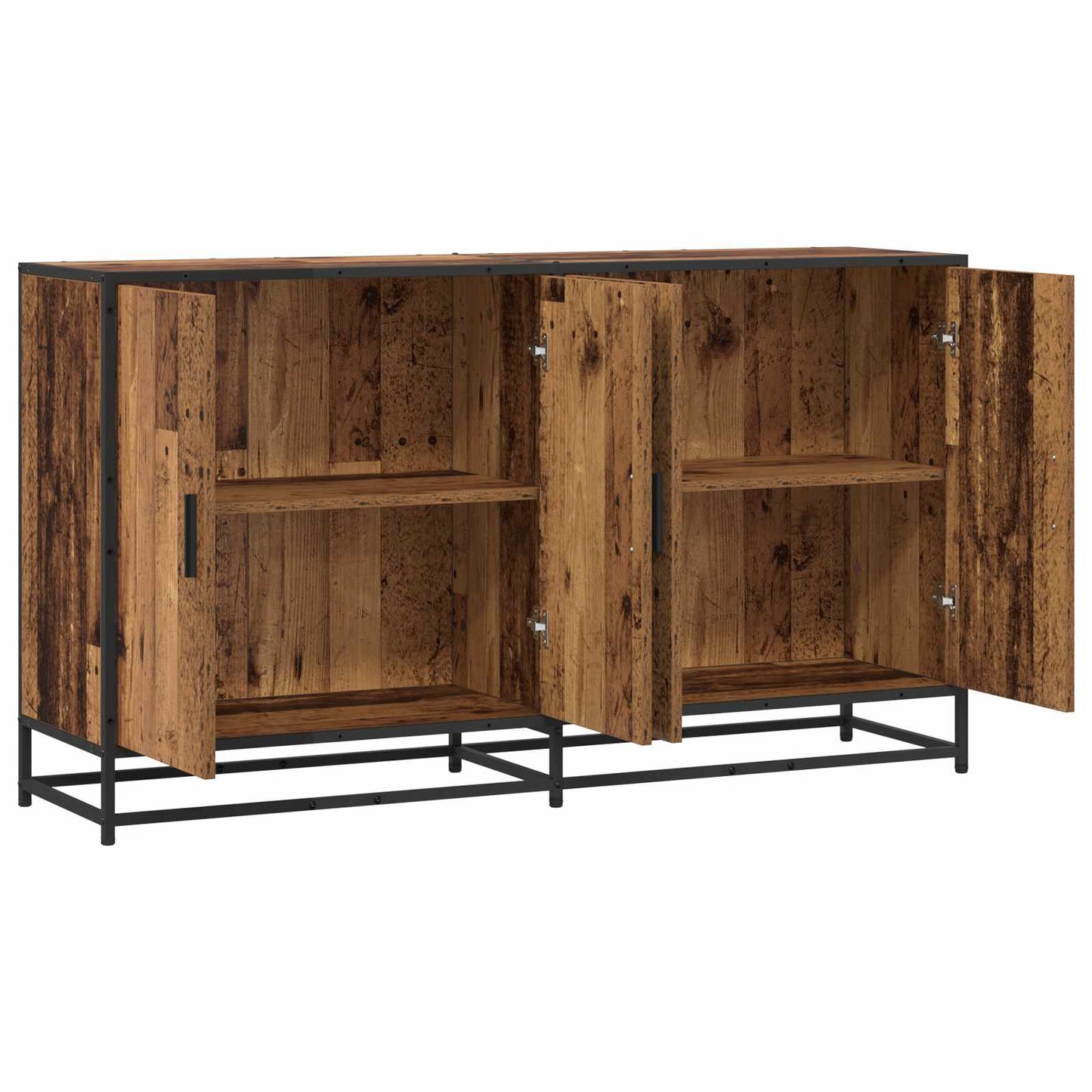 Sideboard Gammelt træ 134 x 35 x 76 cm Konstrueret træ