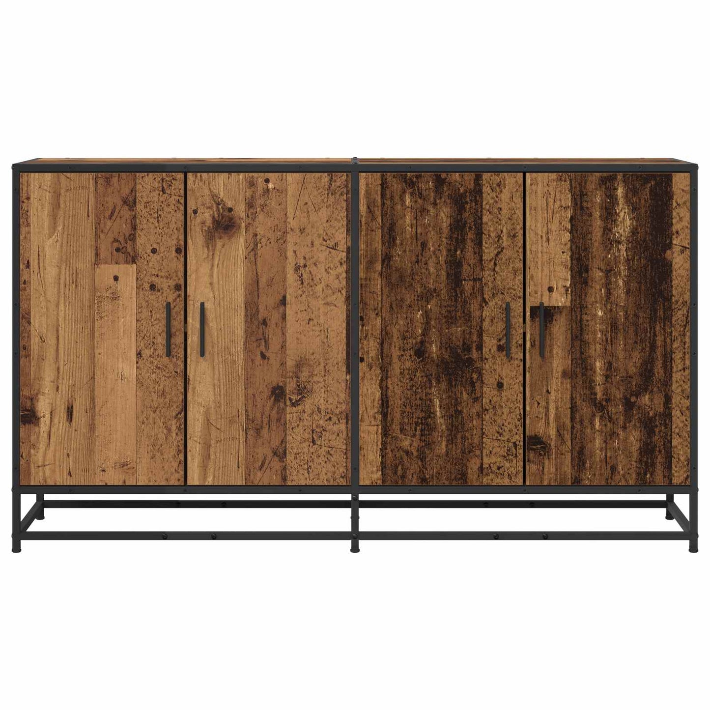 Sideboard Gammelt træ 134 x 35 x 76 cm Konstrueret træ