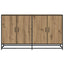 Sideboard Artisan-eg 134 x 35 x 76 cm Konstrueret træ