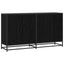 Sideboard Sort eg 134 x 35 x 76 cm Konstrueret træ