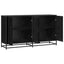 Sideboard Sort eg 134 x 35 x 76 cm Konstrueret træ
