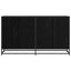 Sideboard Sort eg 134 x 35 x 76 cm Konstrueret træ
