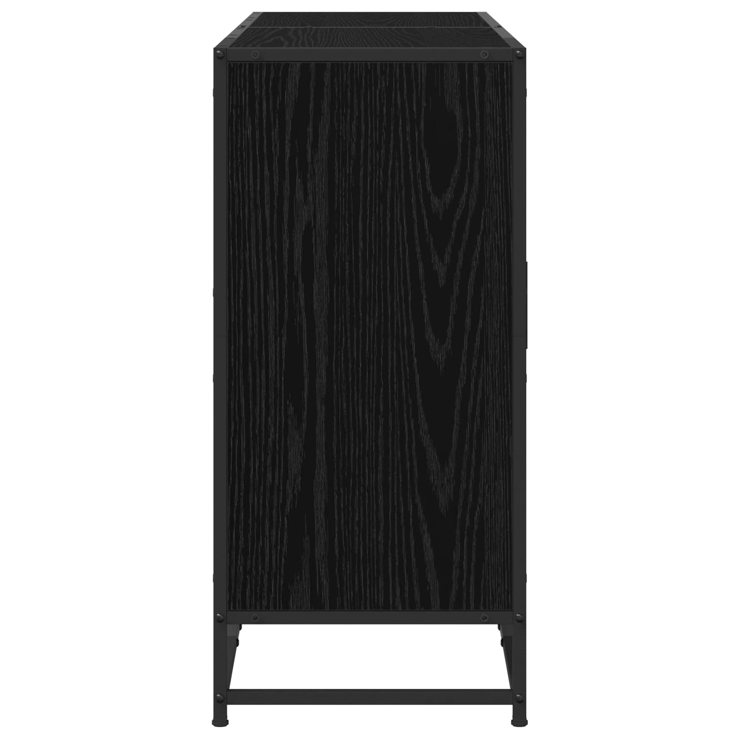 Sideboard Sort eg 134 x 35 x 76 cm Konstrueret træ