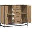 Sideboard Artisan-eg 92 x 35 x 76 cm Konstrueret træ