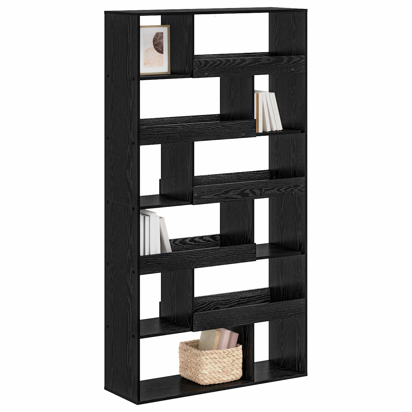 Boghylde Sort eg 100 x 33 x 156,5 cm Konstrueret træ