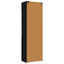 Opbevaringsskab med hylder Sort eg 70 x 42,5 x 225 cm