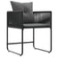 Have Spisebordssæt 9 pcs Sort og Anthracit 200 x 80 x 73 cm