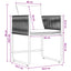 Have Spisebordssæt 9 pcs Sort og Anthracit 200 x 80 x 73 cm