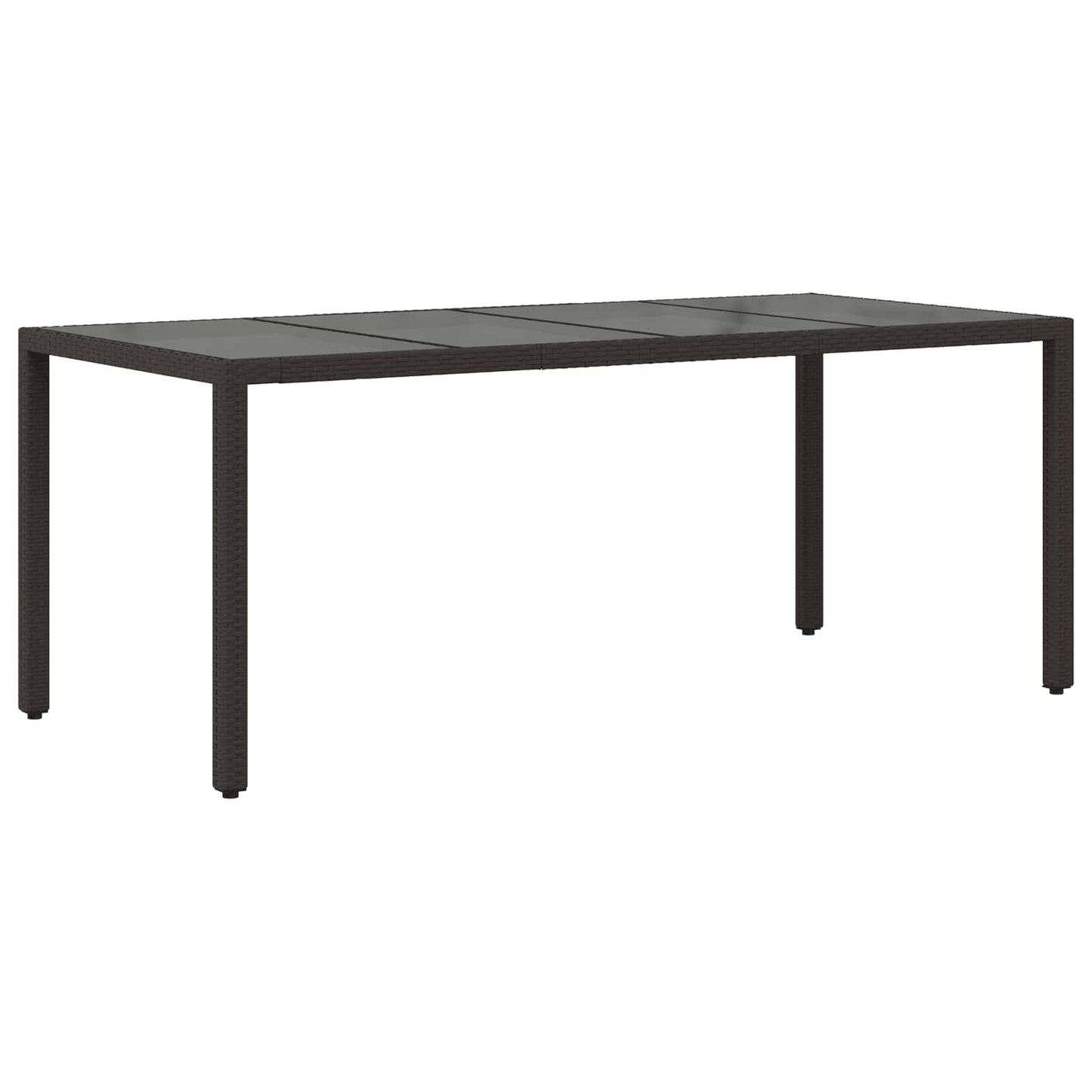 Udendørs spise sæt 9 stk. Sort polyrattan