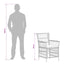 Udendørs spise sæt 7 stk. Grå polyrattan
