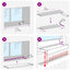 Vindueskarm Sort med træstruktur 160 x 15 x 4,5 cm PVC
