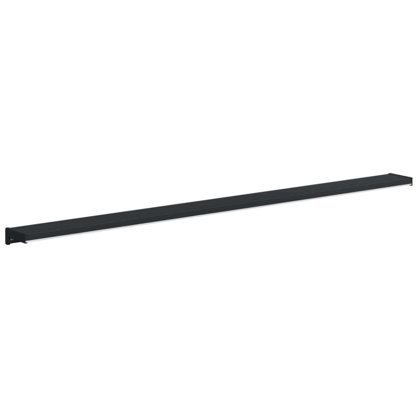 Vindueskarm Antracit med træstruktur 160 x 15 x 4,5 cm PVC