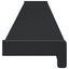 Vindueskarm Antracit med træstruktur 160 x 15 x 4,5 cm PVC