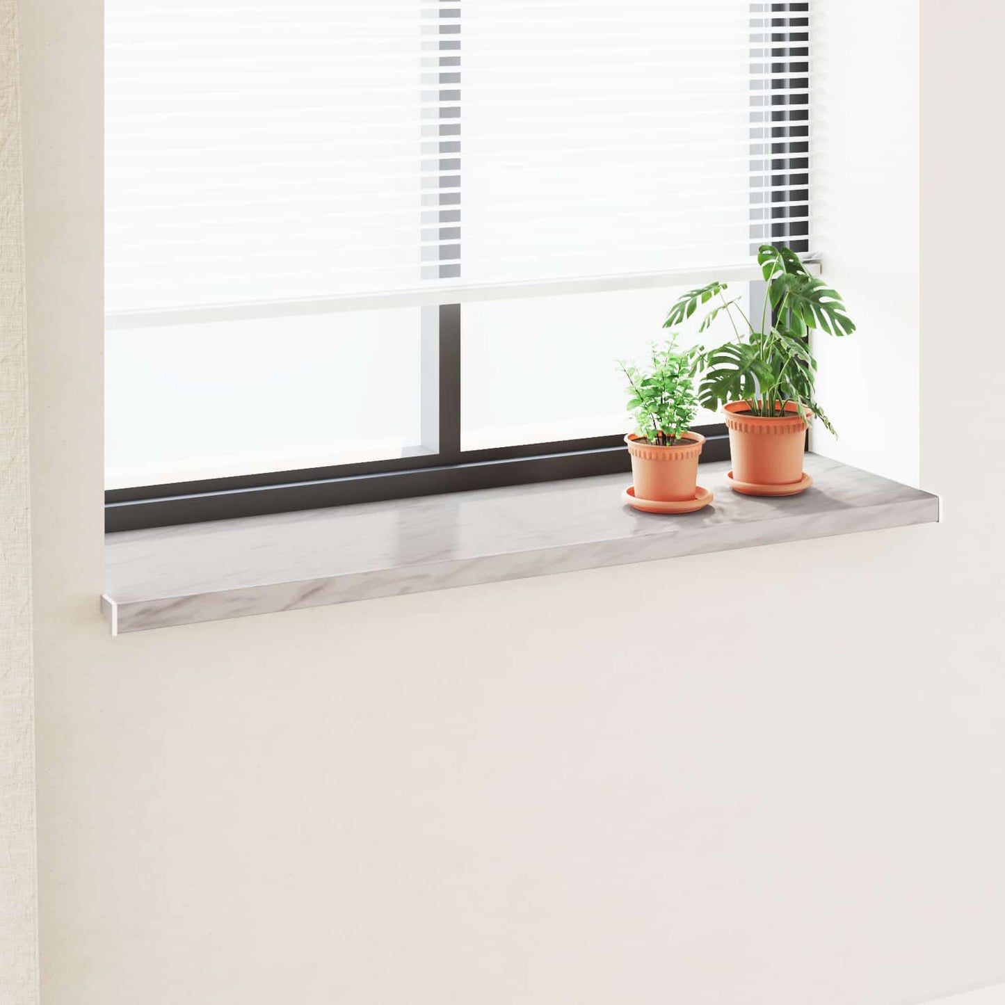 Vindueskarm Marmortekst 160 x 45 x 4,5 cm PVC