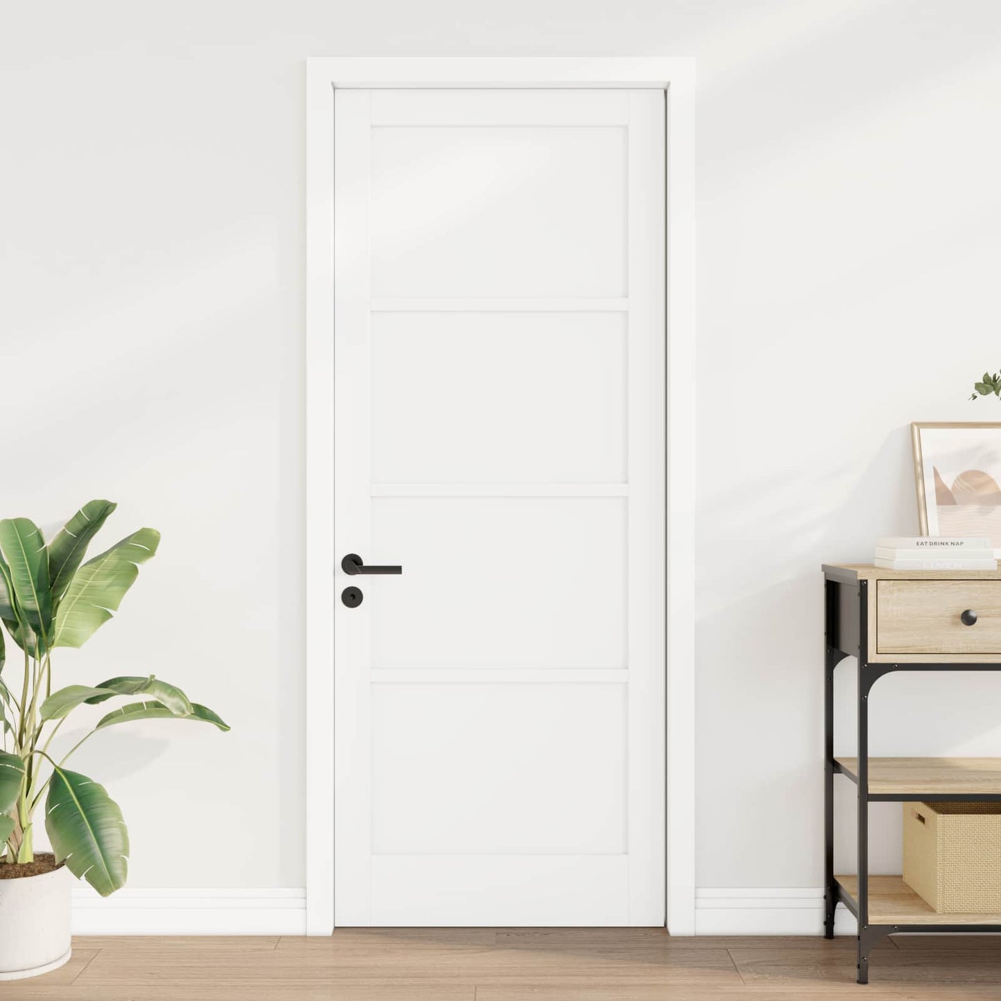 Indvendig Dør Hvid 83 x 211 cm Krydsfinér