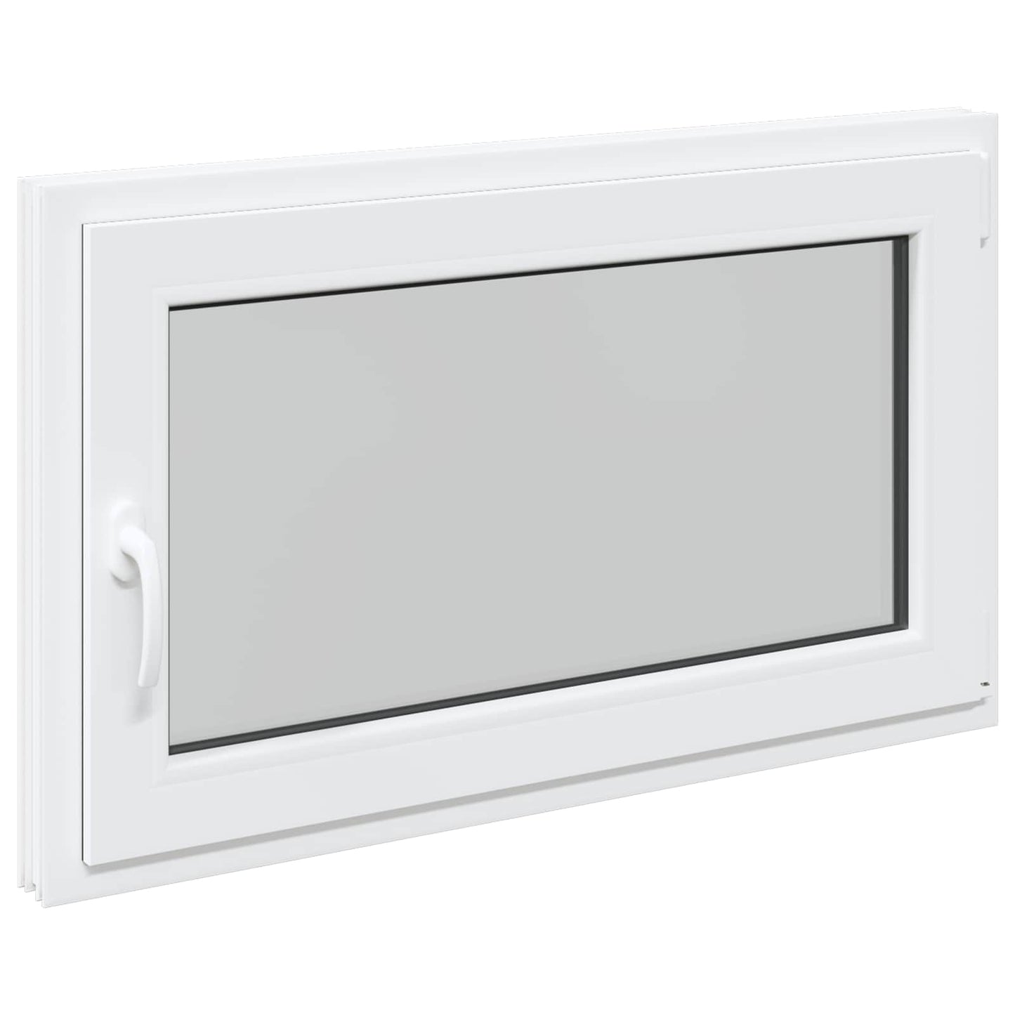 Kældervindue RISOR 100 x 60 cm PVC og glas Hvid