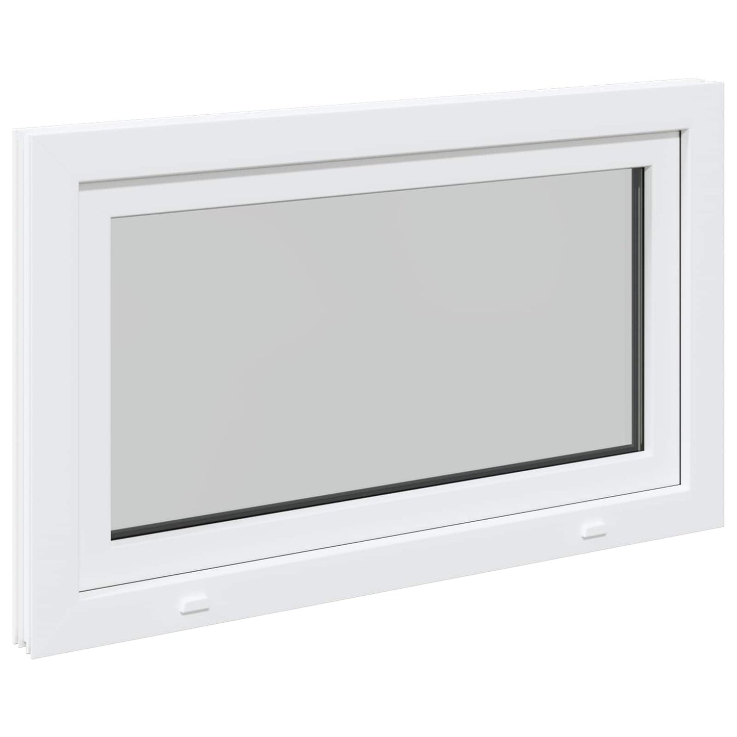 Kældervindue RISOR 100 x 60 cm PVC og glas Hvid