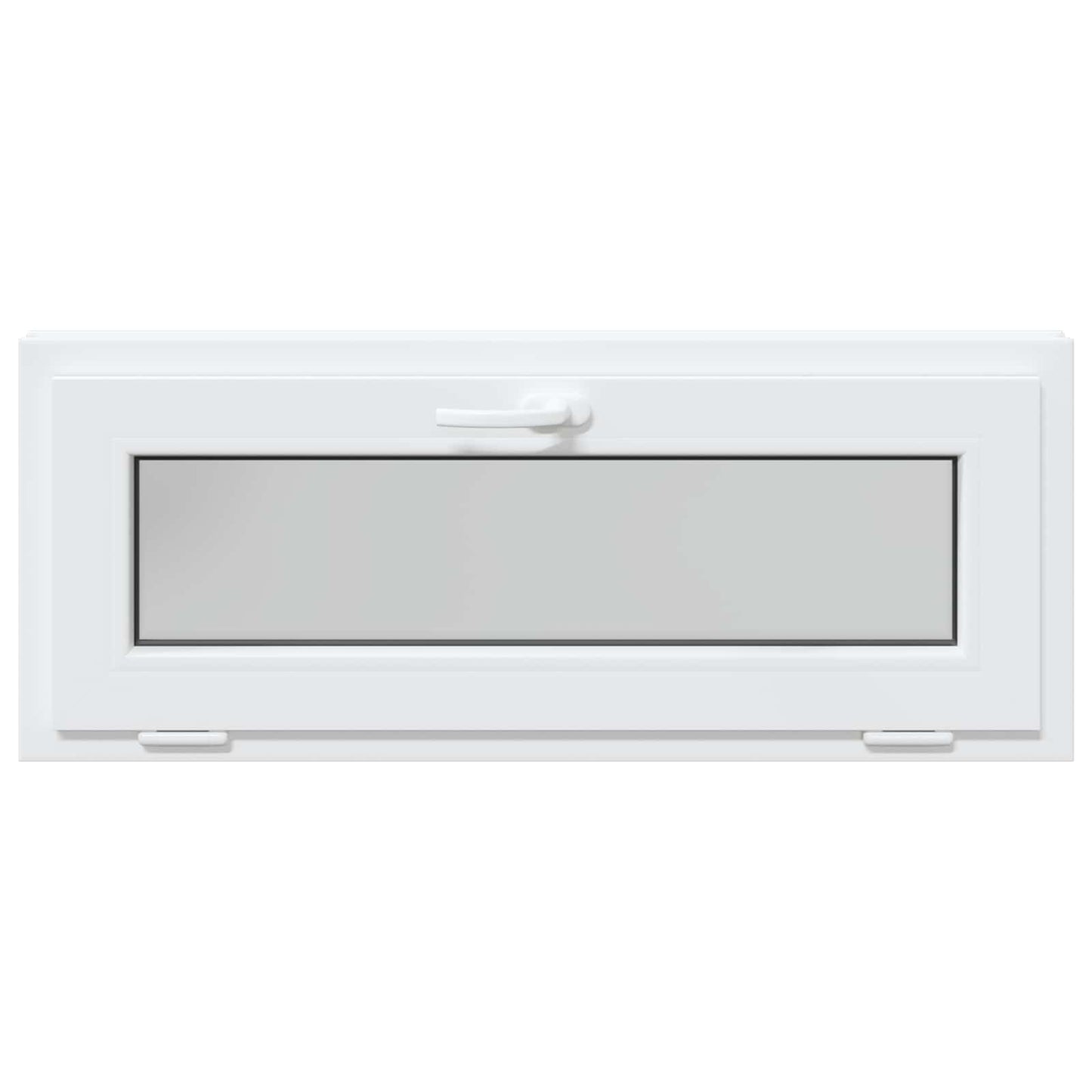 Kældervindue RISOR 100 x 40 cm PVC og glas Hvid