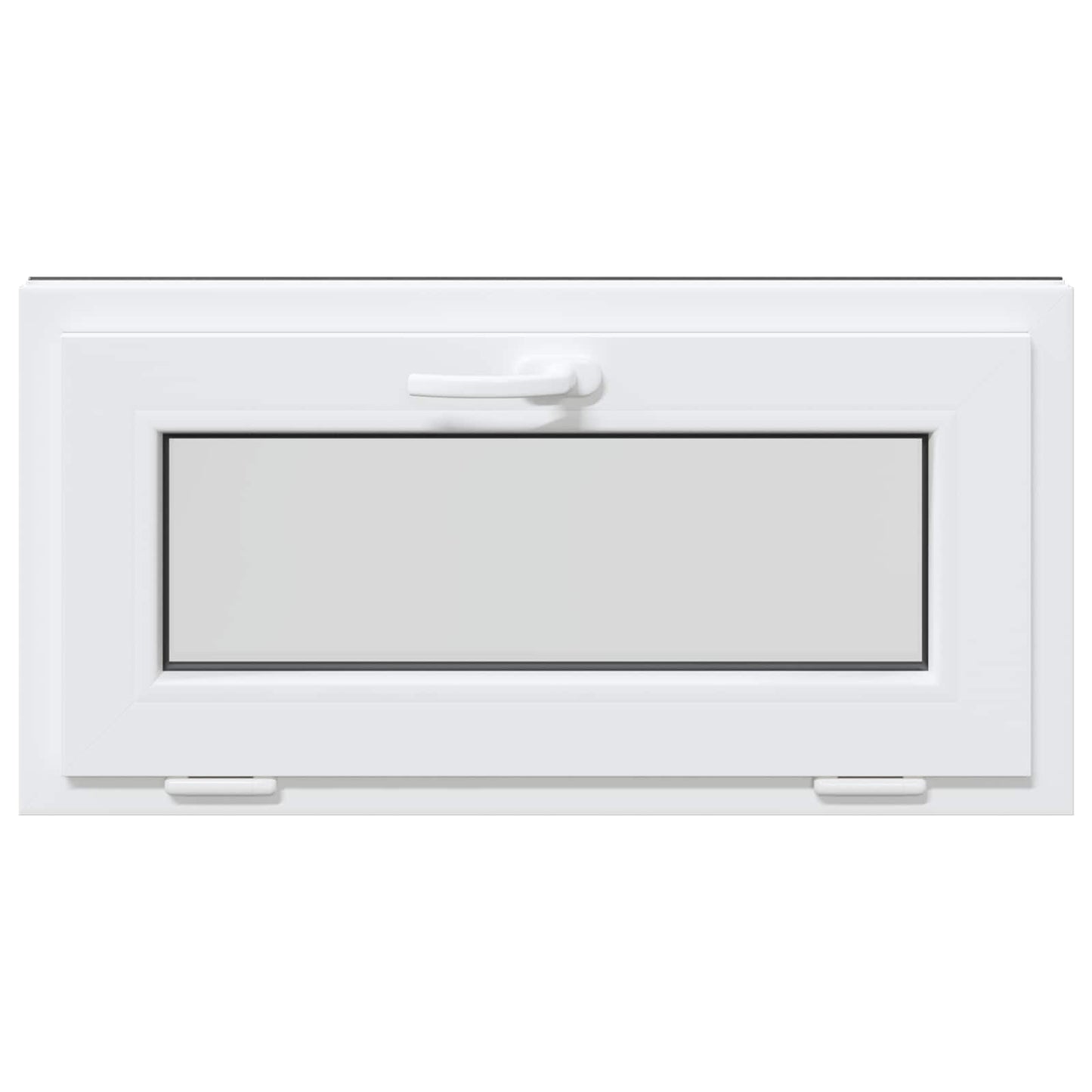 Kældervindue RISOR 80 x 40 cm PVC og glas Antracit