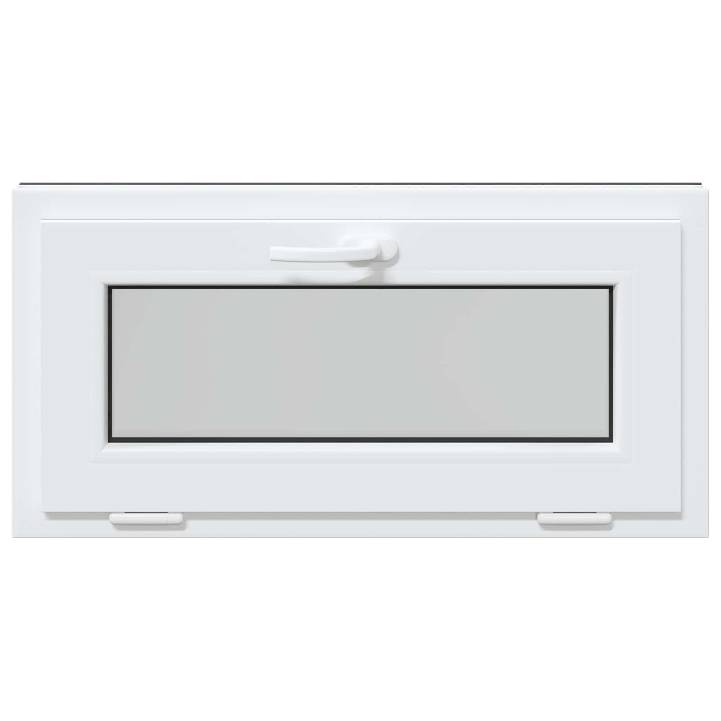 Kældervindue RISOR 80 x 40 cm PVC og glas Antracit