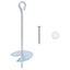 Jordanker 10 stk. Ø10 x 30 cm Galvaniseret metal Sølv